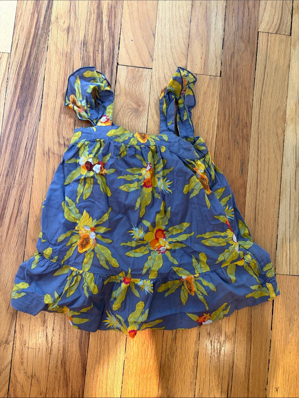 Patagonia Blue Floral Baby Dress